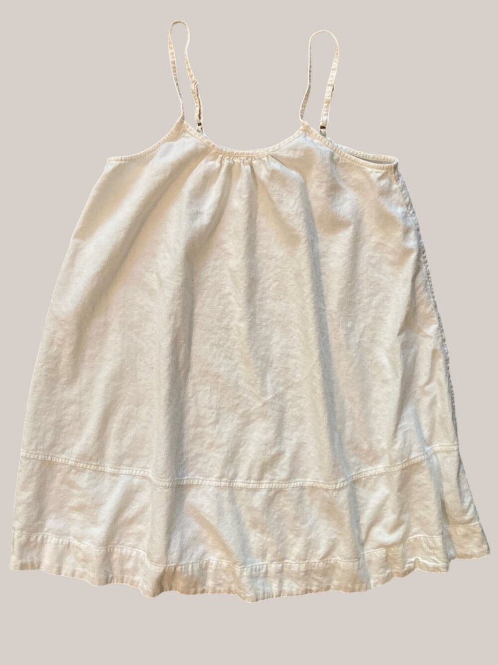 Women's FREE ASSEMBLY Linen Blend Cami Mini Dress ~ White ~ Size Large